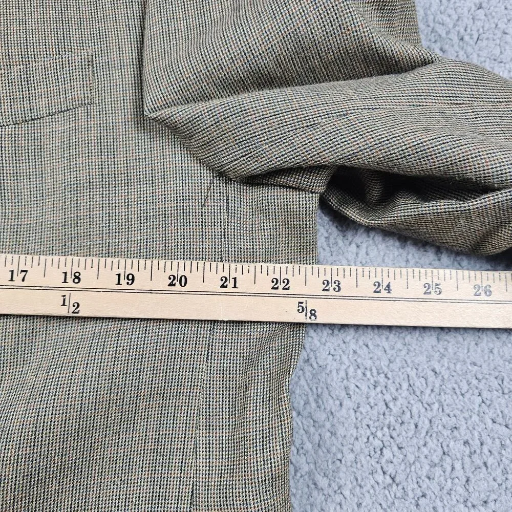 Ralph Ralph Lauren Blazer Jacket Mens 42L Tan Silk Wool Blend Sport Coat
